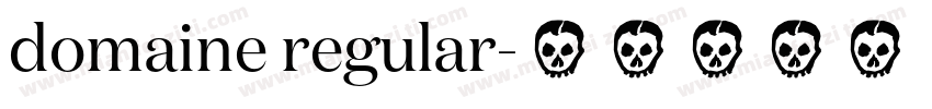 domaine regular字体转换